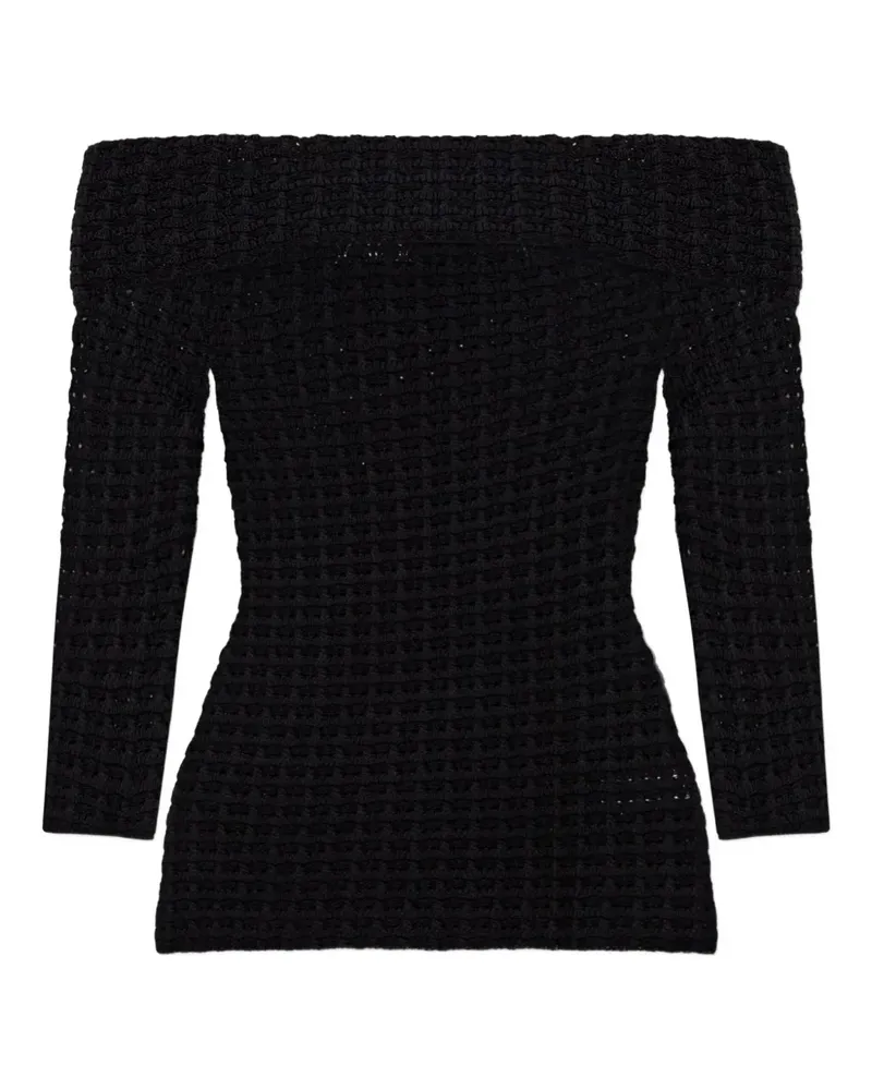 Isabel Marant Schulterfreies Strickoberteil - Schwarz Schwarz