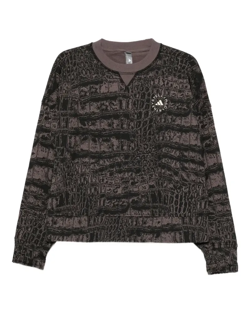 adidas crocodile-print long-sleeve sweatshirt - Schwarz Schwarz