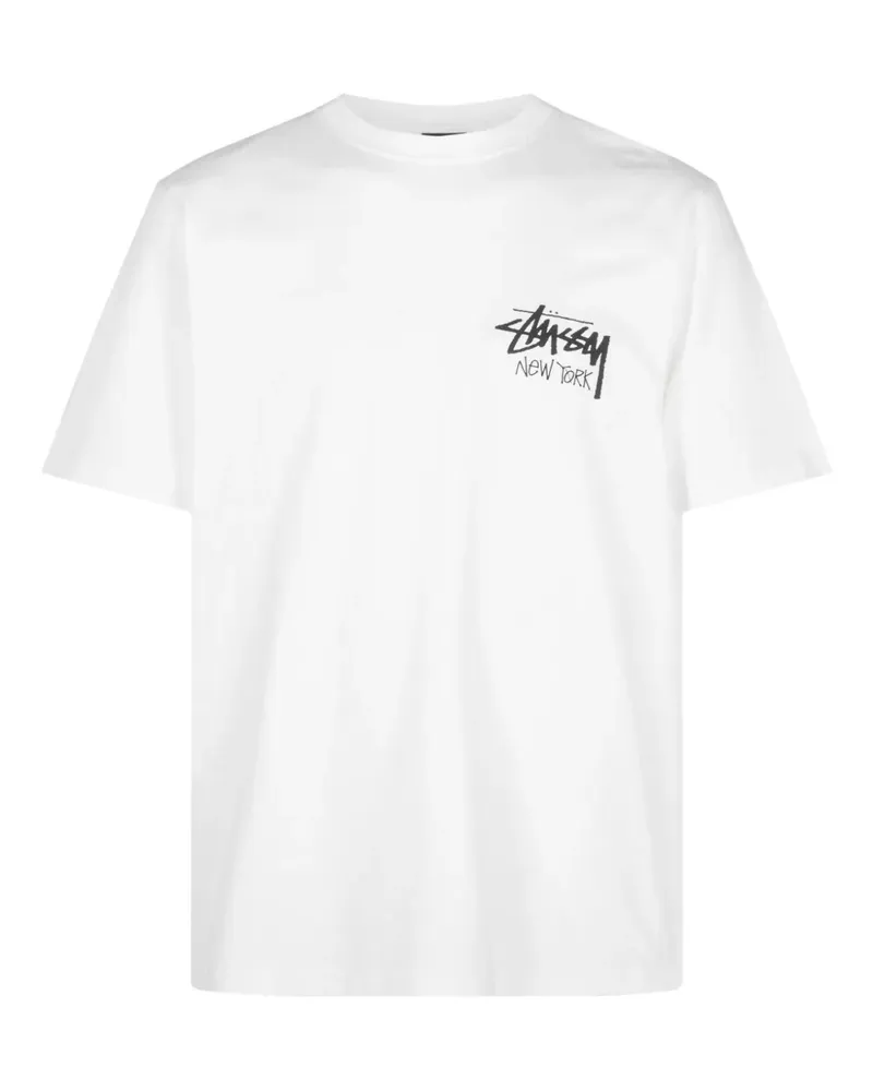 Stüssy Basic T-Shirt - Weiß Weiß