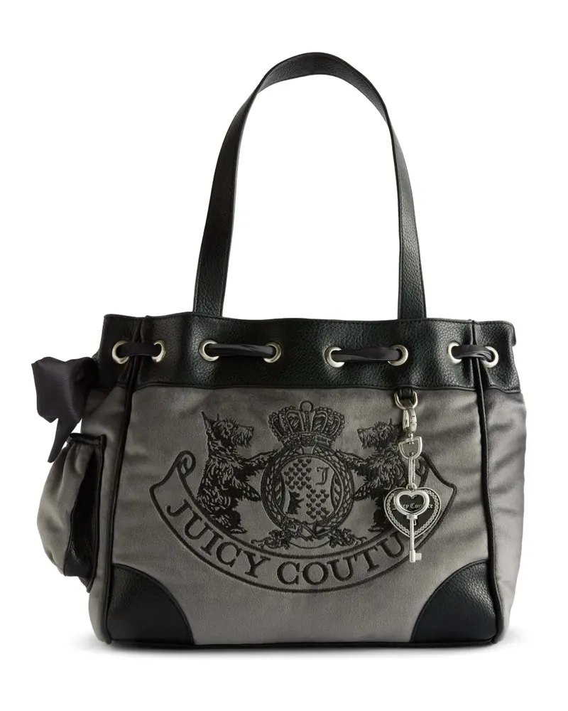 Juicy Couture Daydreamer Schultertasche mit Logo-Stickerei - Grau Grau