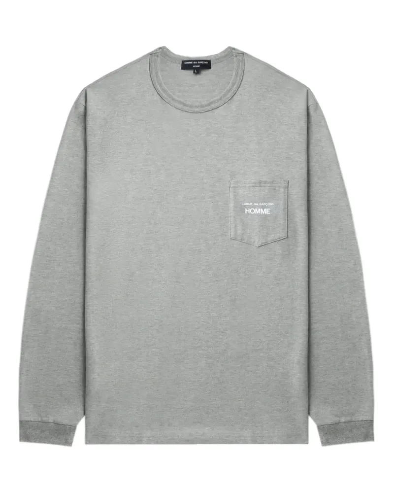 Comme des Garçons T-Shirt mit Logo-Print - Grau Grau