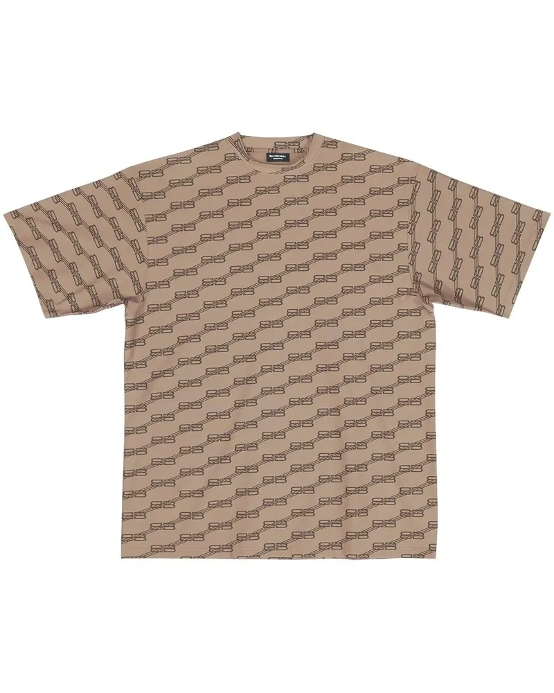 Balenciaga BB Monogram Badeoberteil - Nude Nude