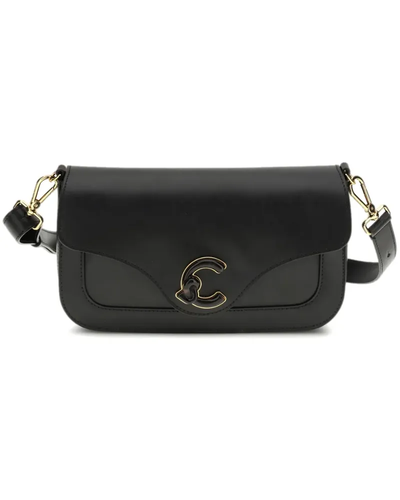 Coccinelle C-Me logo-plaque shoulder bag - Schwarz Schwarz