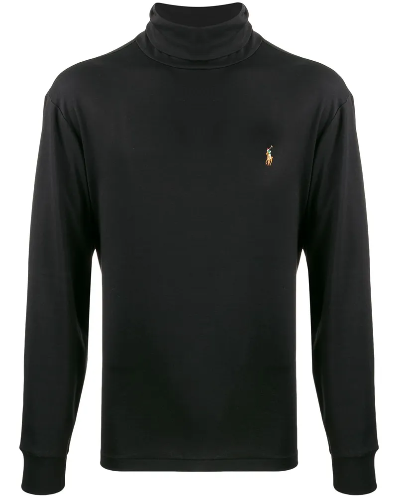 Ralph Lauren Langarmshirt mit Rollkragen - Schwarz Schwarz