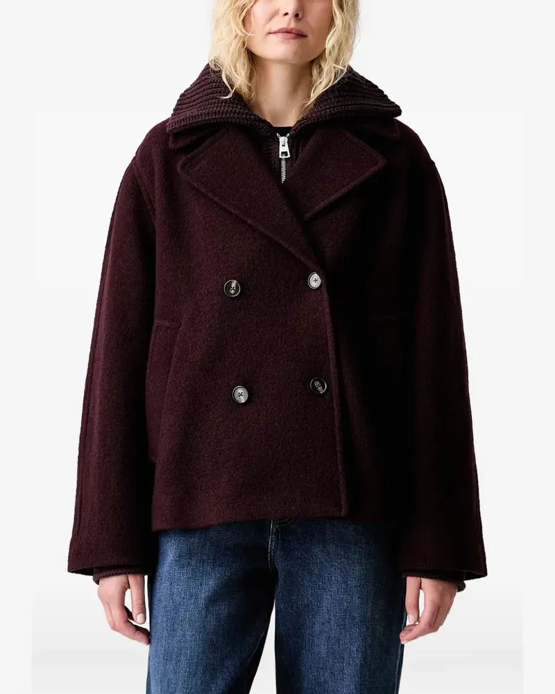 Marc O'Polo Doppelreihige Cabanjacke - Rot Rot