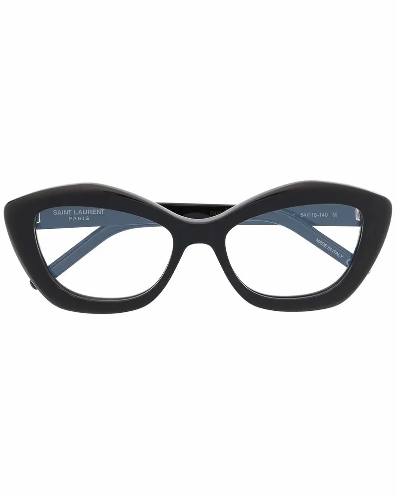 Saint Laurent Brille mit Cat-Eye-Gestell - Schwarz Schwarz