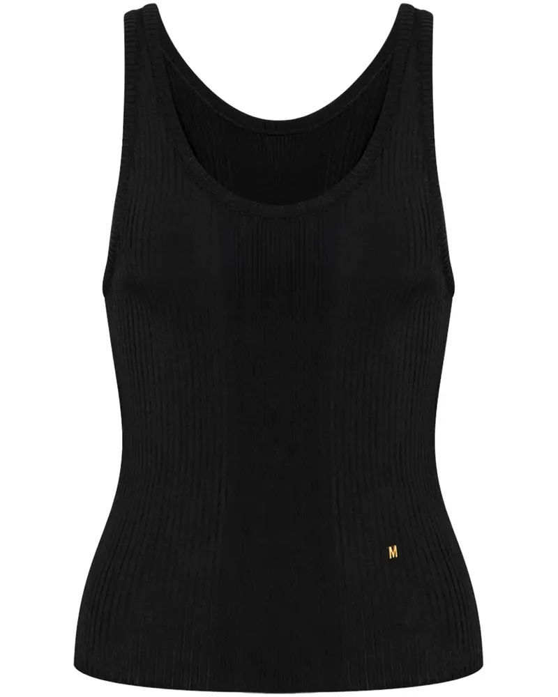 Moschino Geripptes Oberteil - Schwarz Schwarz
