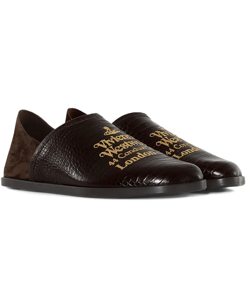 Vivienne Westwood Tuesday Loafer mit Kroko-Effekt - Braun Braun
