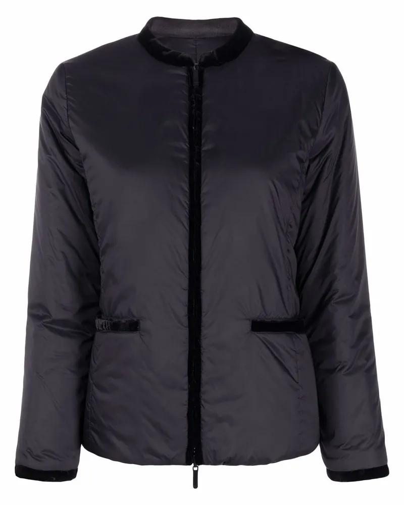 Emporio Armani Wendbare Jacke mit Futter - Schwarz Schwarz