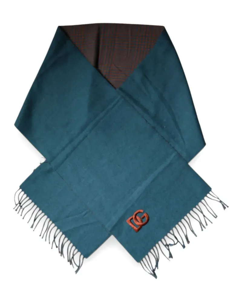 Dolce & Gabbana Wendbarer Schal mit Karo - Blau Blau