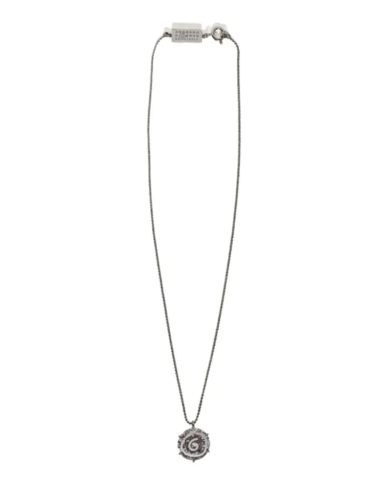Maison Margiela polished pendant necklace - Silber Silber