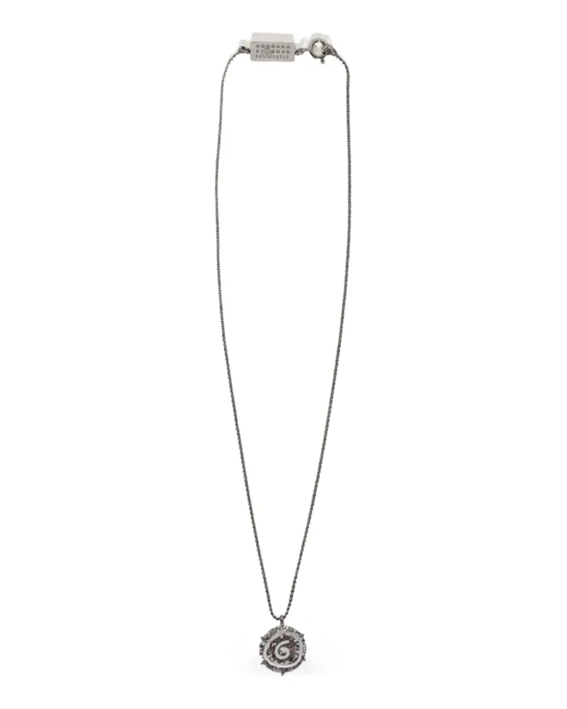 Maison Margiela polished pendant necklace - Silber Silber