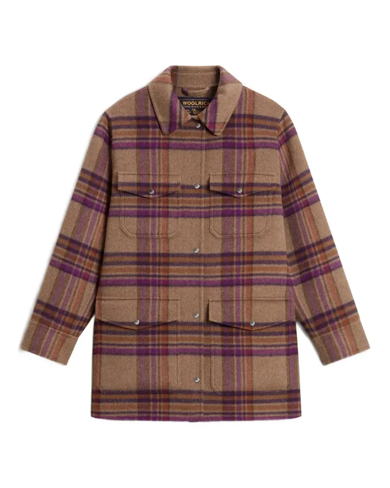Woolrich double-face oversized coat - Braun Braun