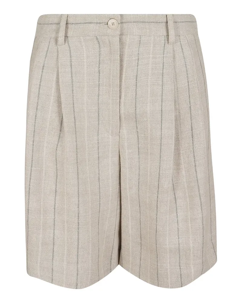Antonelli Firenze pinstripe pleated shorts - Nude Nude