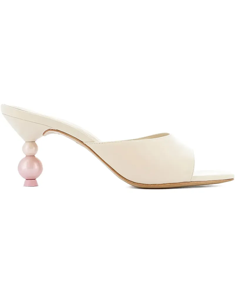 Sophia Webster Perla Sandalen mit Perlenabsatz 70mm - Nude Nude