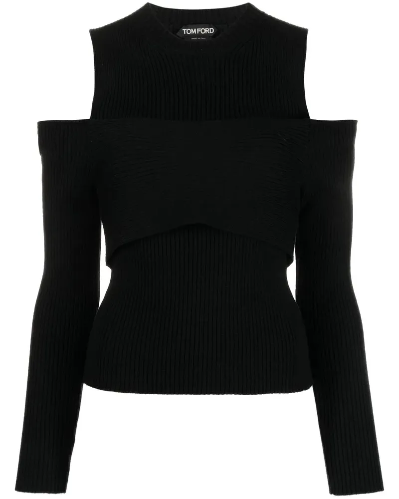 Tom Ford Schulterfreier Pullover - Schwarz Schwarz