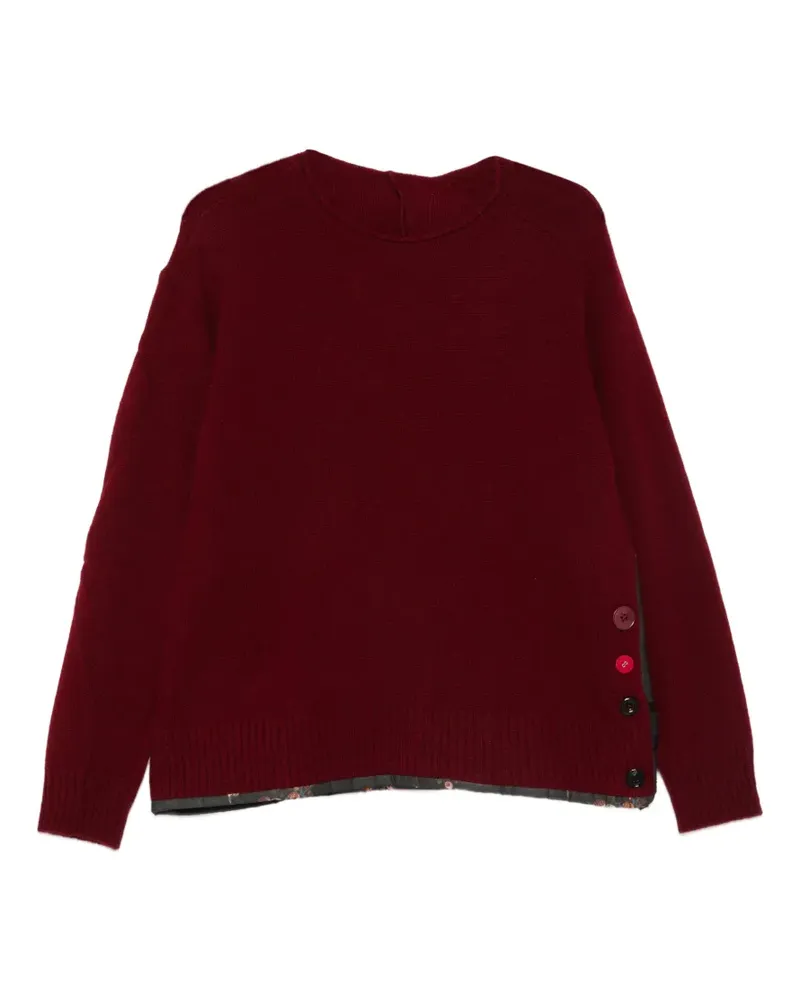 Undercover Pullover mit Knopfdetail - Rot Rot