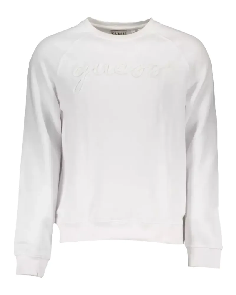 Guess Sweatshirt mit Logo-Stickerei - Weiß Weiß