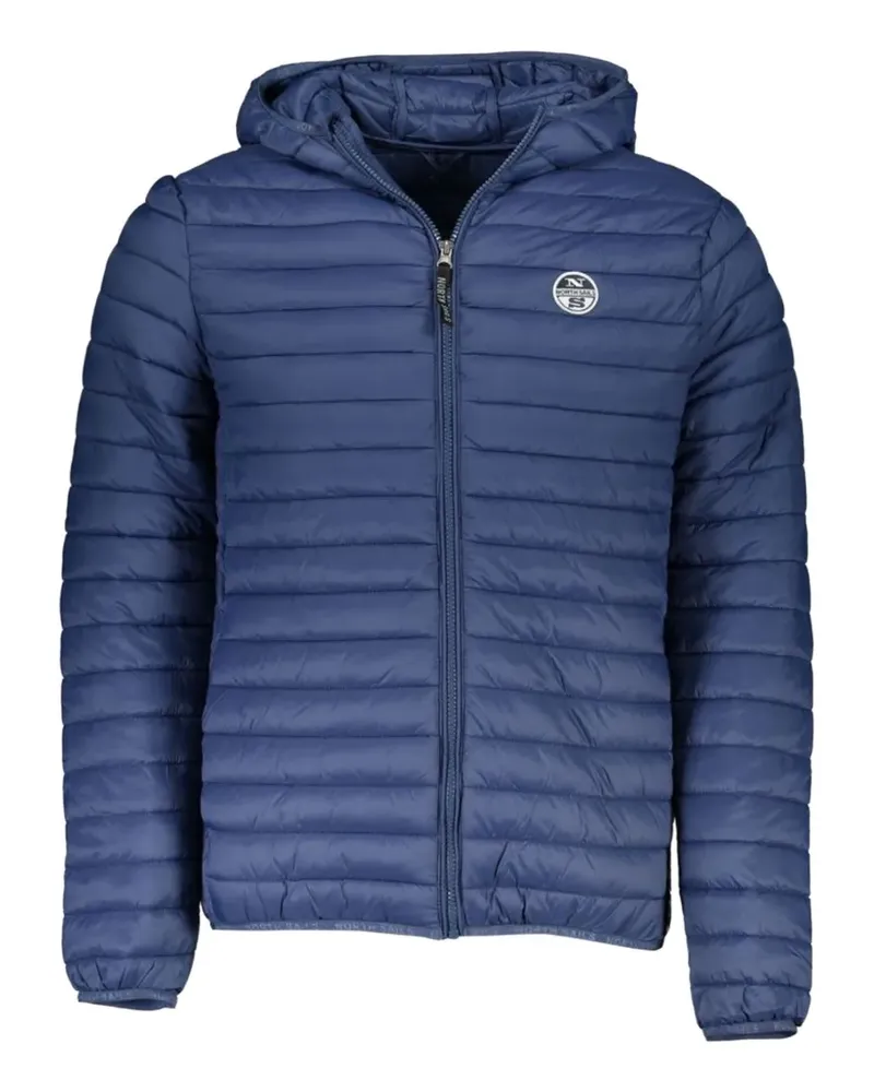 North Sails hooded quilted jacket - Blau Blau