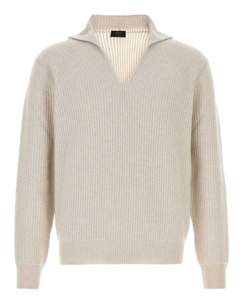 Brioni Gerippter Kaschmirpullover - Nude Nude