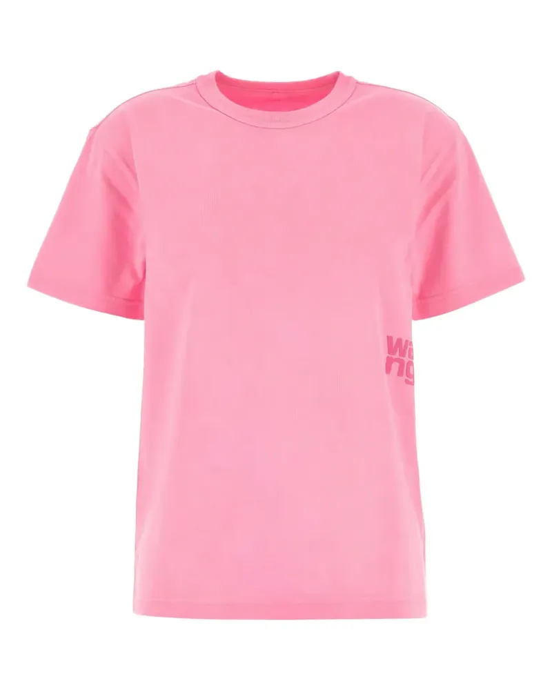 Alexander Wang T-Shirt mit Logo-Print - Rosa Rosa