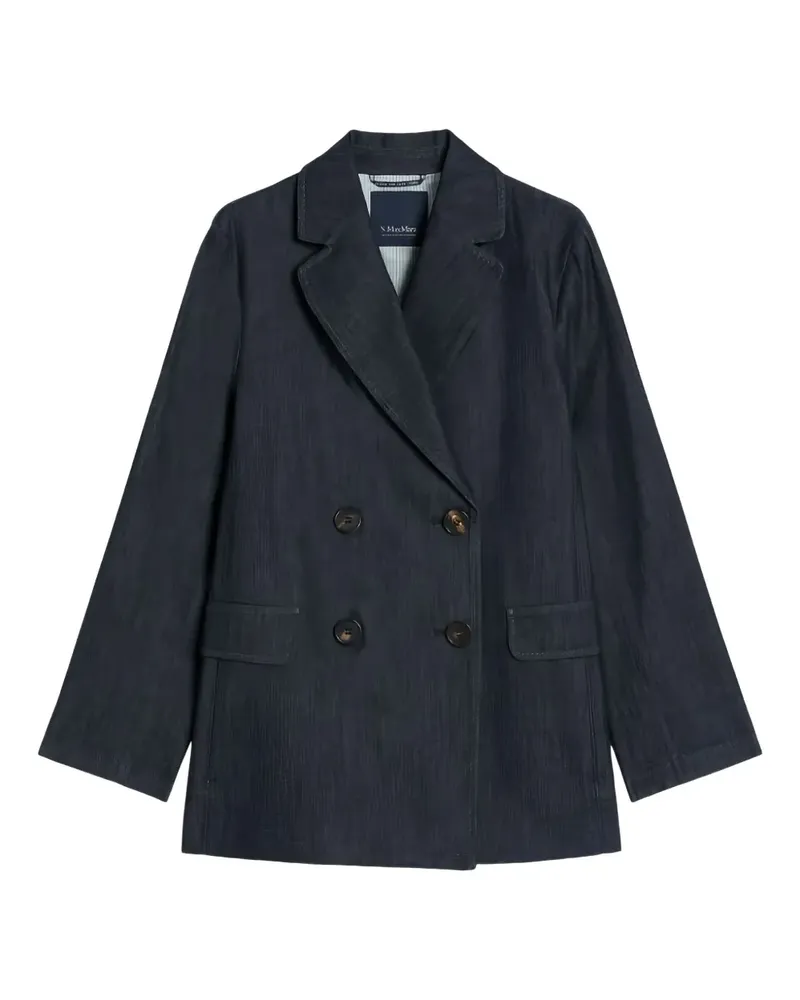 Max Mara Doppelreihiges Jeanssakko - Blau Blau