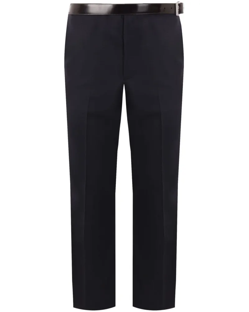 Prada belted chino trousers Blau