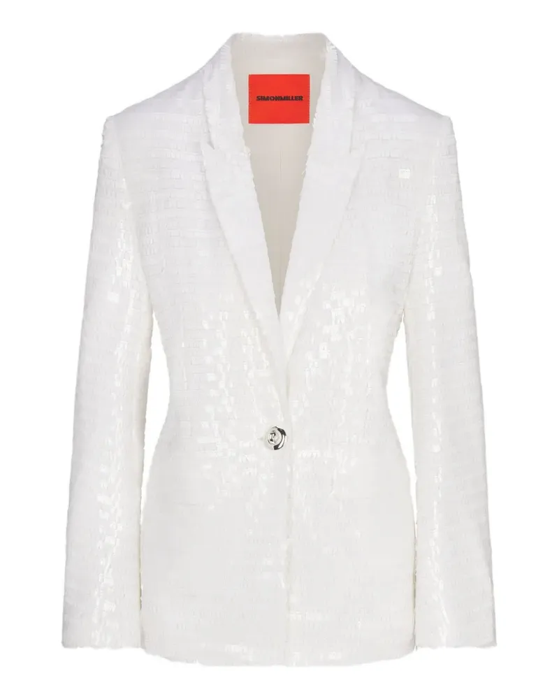 Simon Miller Lennox sequin-embellished blazer - Weiß Weiß