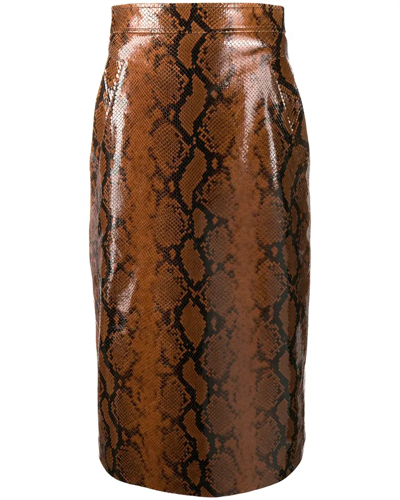 Dsquared2 Rock mit Schlangen-Effekt - Braun Braun