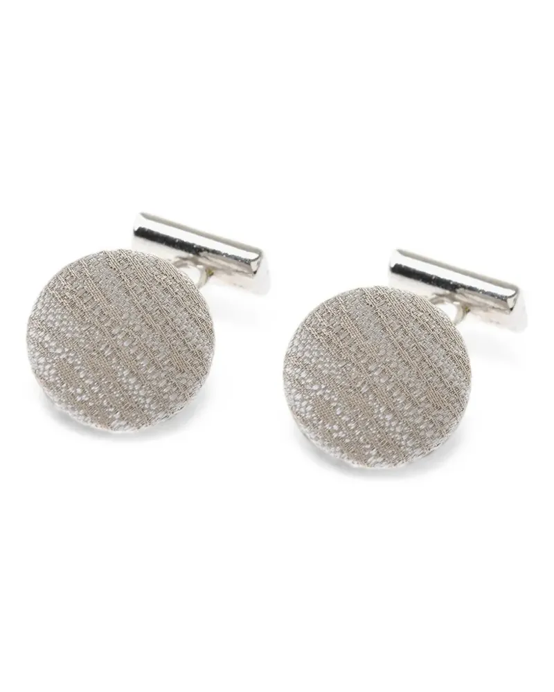 Corneliani embroidered cufflinks - Silber Silber