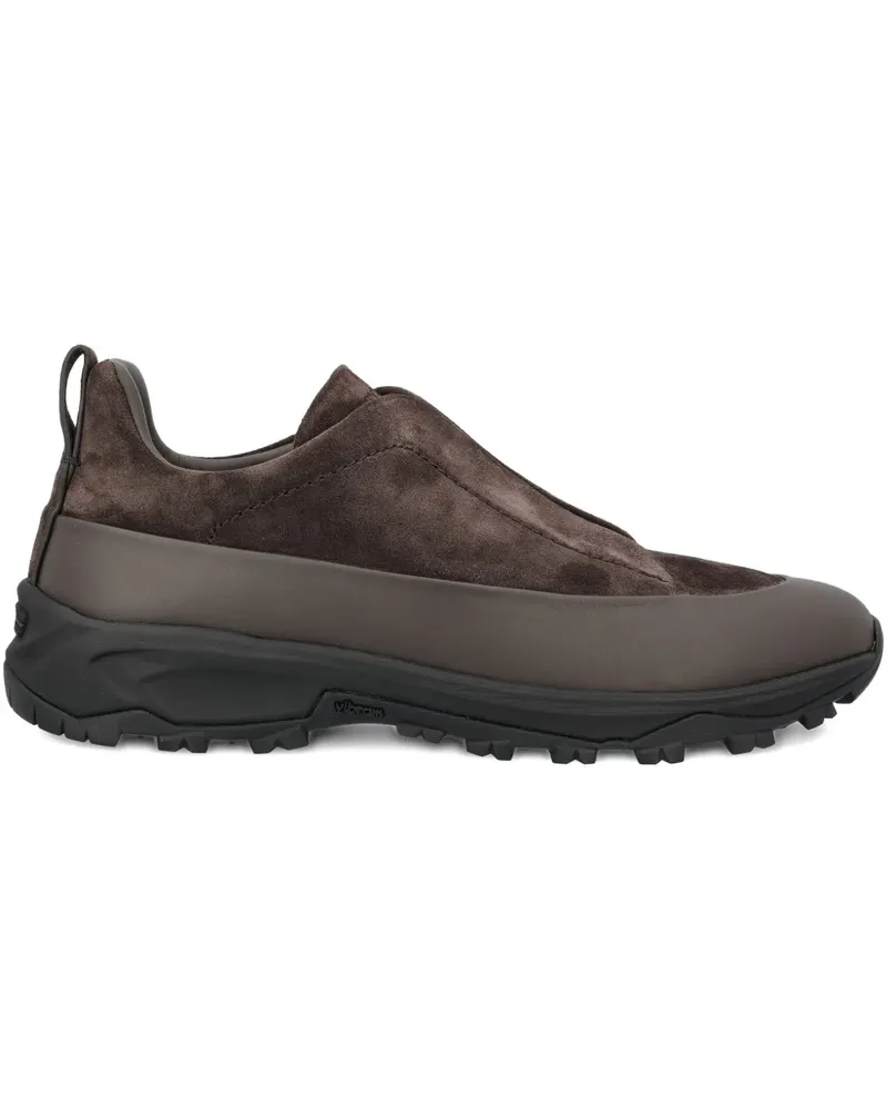Ermenegildo Zegna Triple Stitch™ Monte suede sneakers - Braun Braun