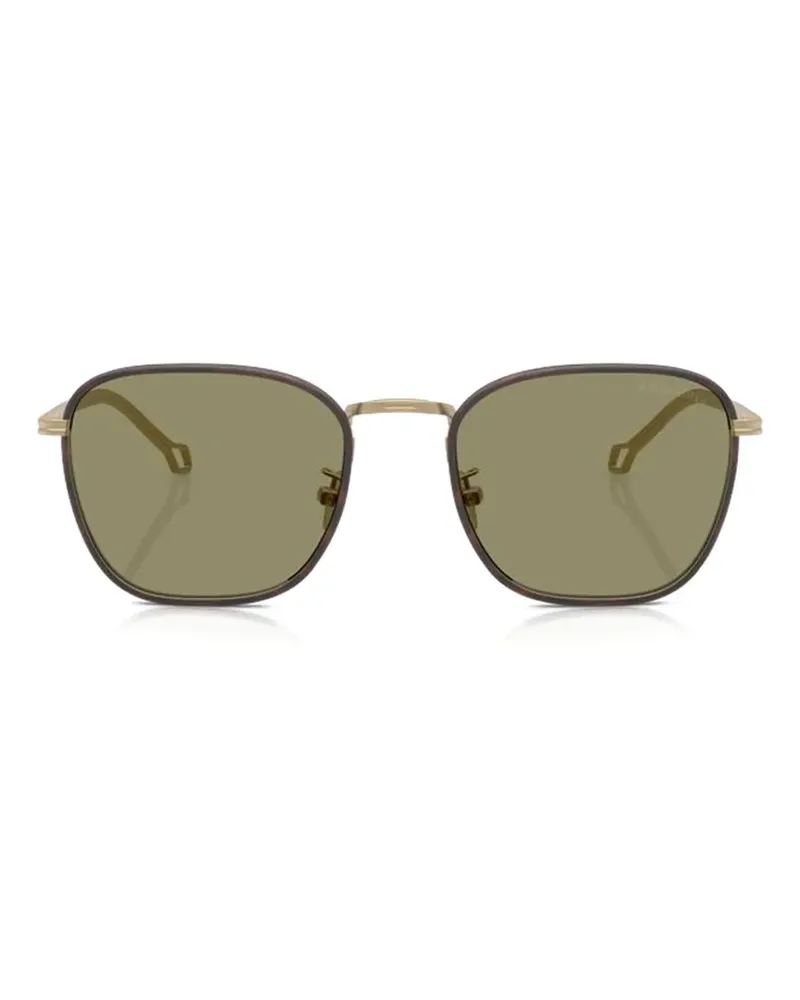 Giorgio Armani Sonnenbrille mit eckigem Gestell - Gold Gold