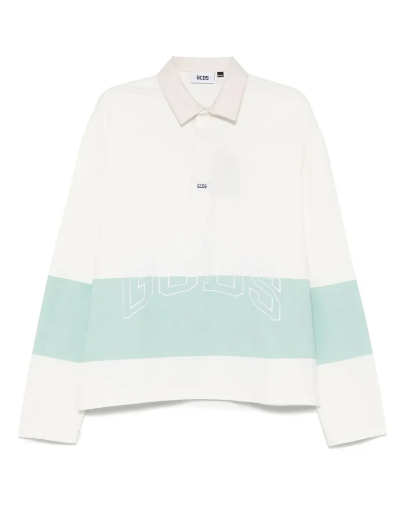 GCDS Lounge Poloshirt mit Logo - Nude Nude