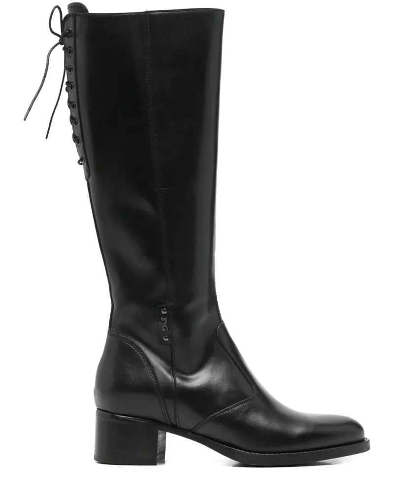 Nero Gardini Schnürstiefel aus Leder - Schwarz Schwarz