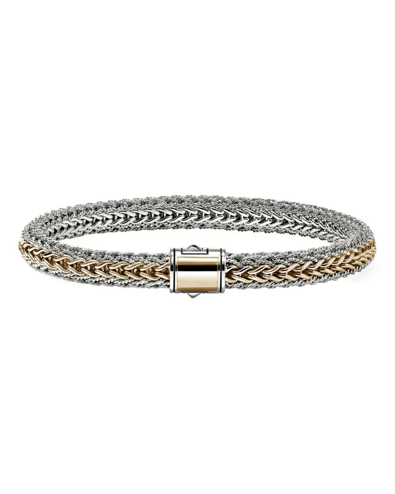 John Hardy 14K yellow gold sterling silver bracelet - Silber Silber
