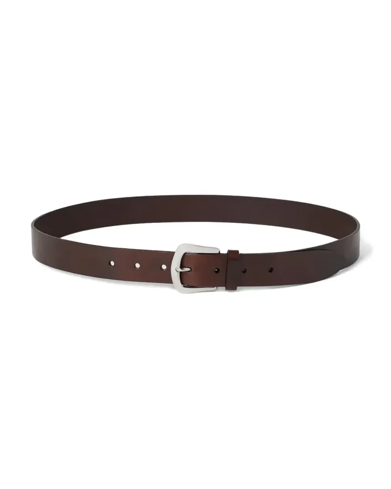 Brunello Cucinelli pull-up calfskin belt - Braun Braun