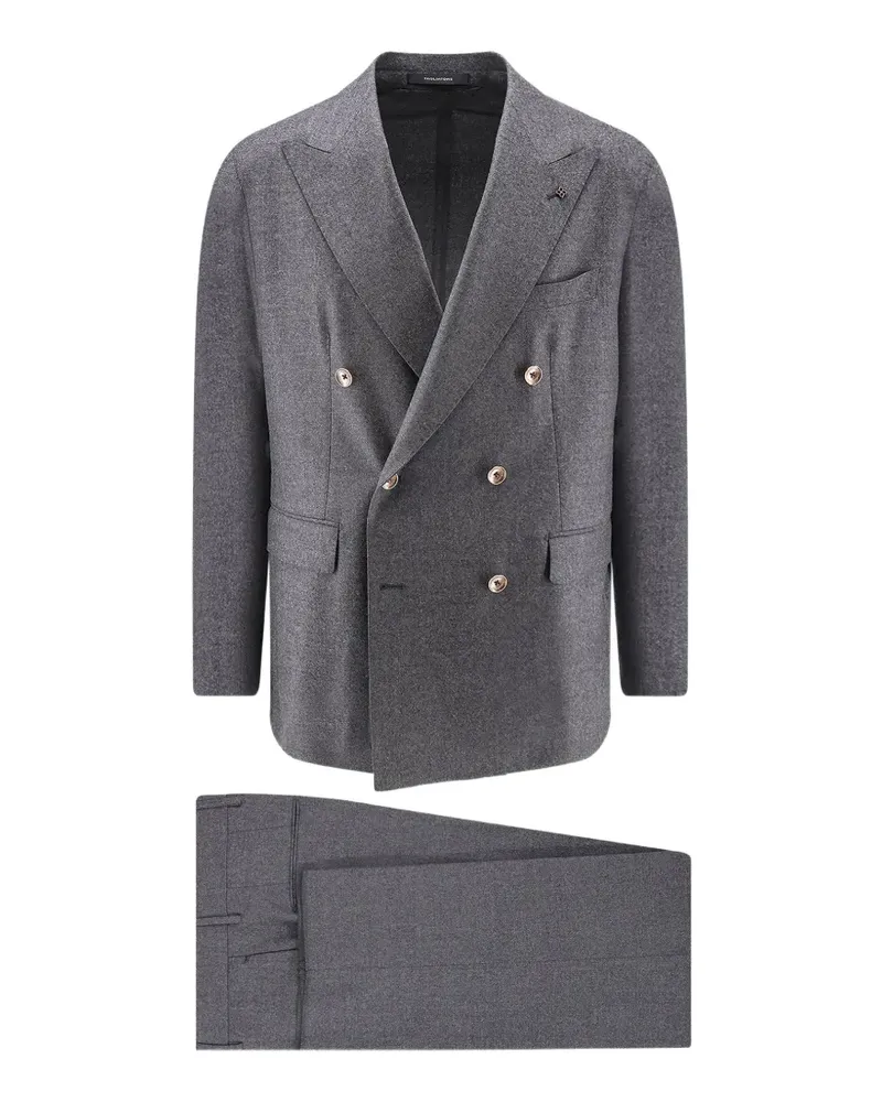 Tagliatore double-breasted wool suit - Grau Grau