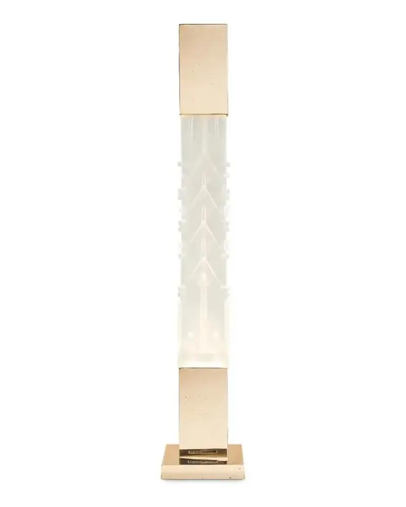 Venini Stele I Tischlampe mit Gravur - Weiß Weiß