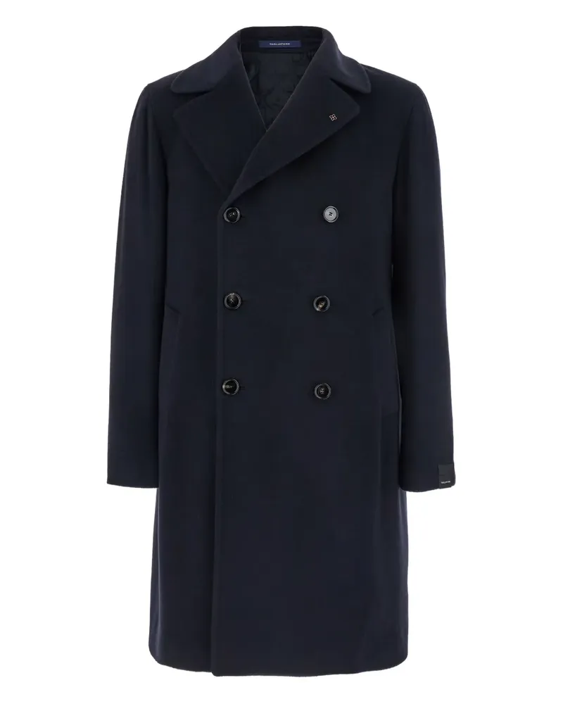 Tagliatore Doppelreihiger Mantel aus Kaschmir - Blau Blau