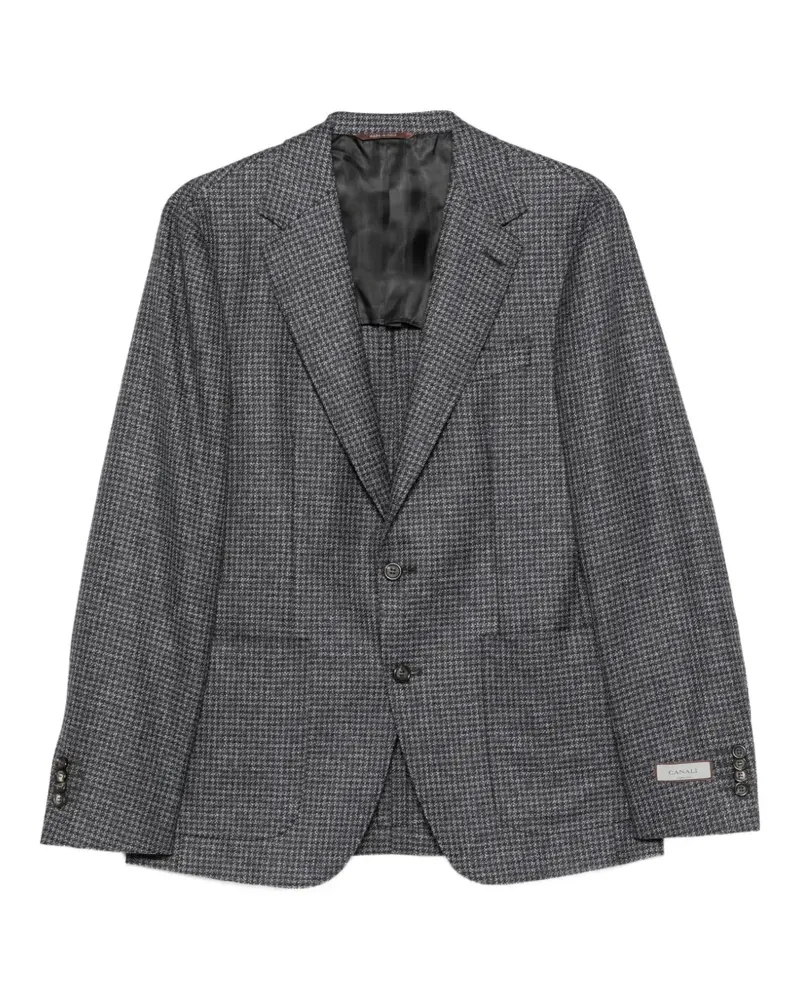 Canali Sakko mit Hahnentrittmuster - Grau Grau