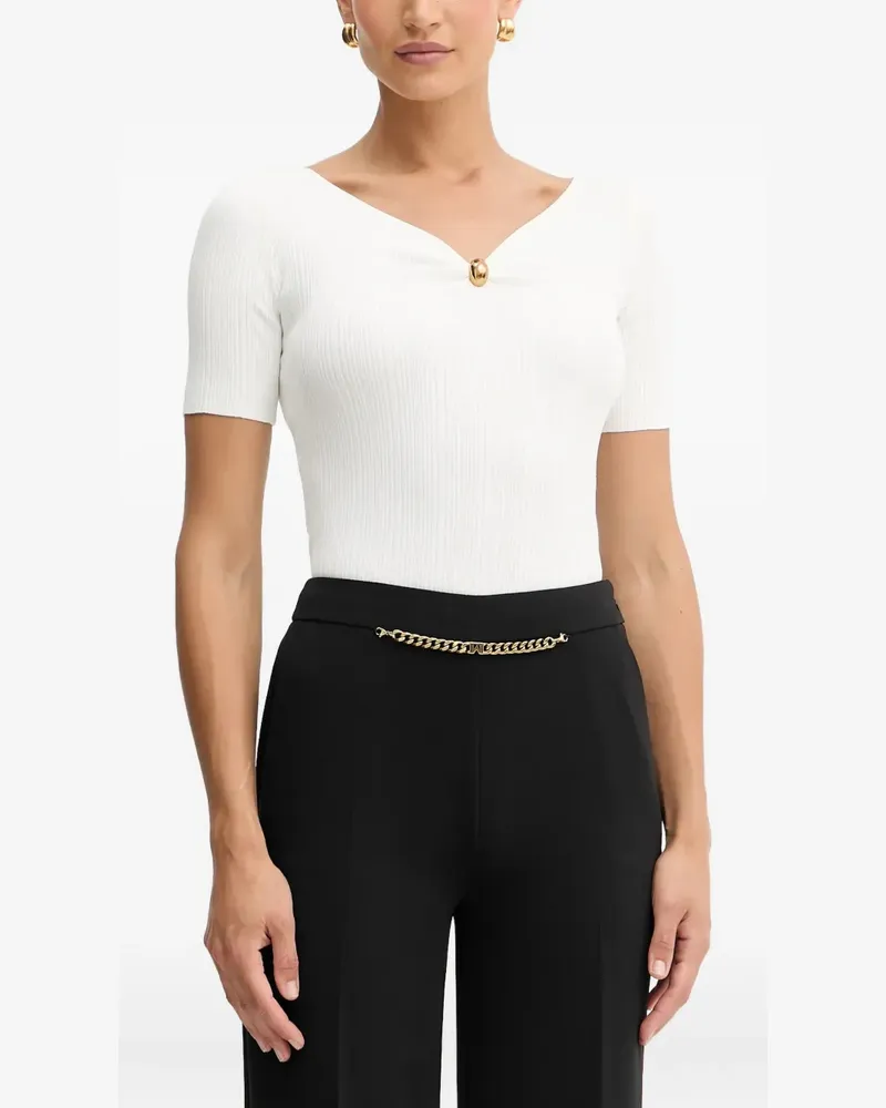 MARCIANO Los Angeles Geripptes Kathleen T-Shirt - Weiß Weiß