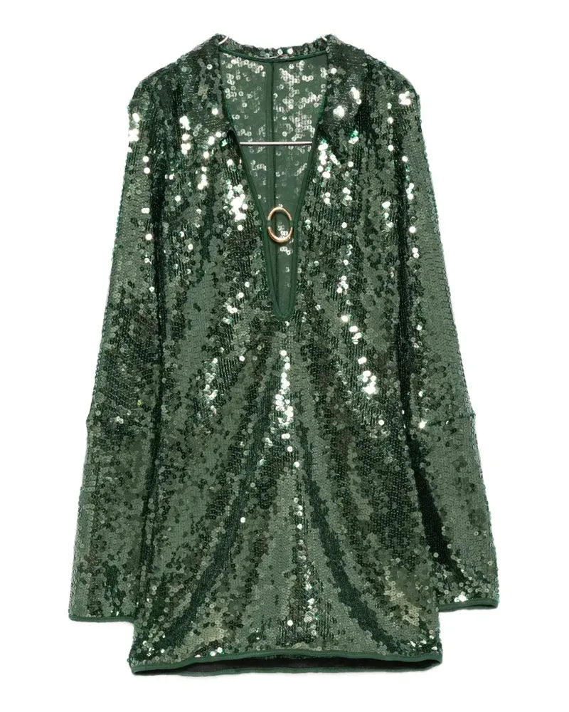 Oséree Marilyn sequin-embellished mini dress - Grün Grün