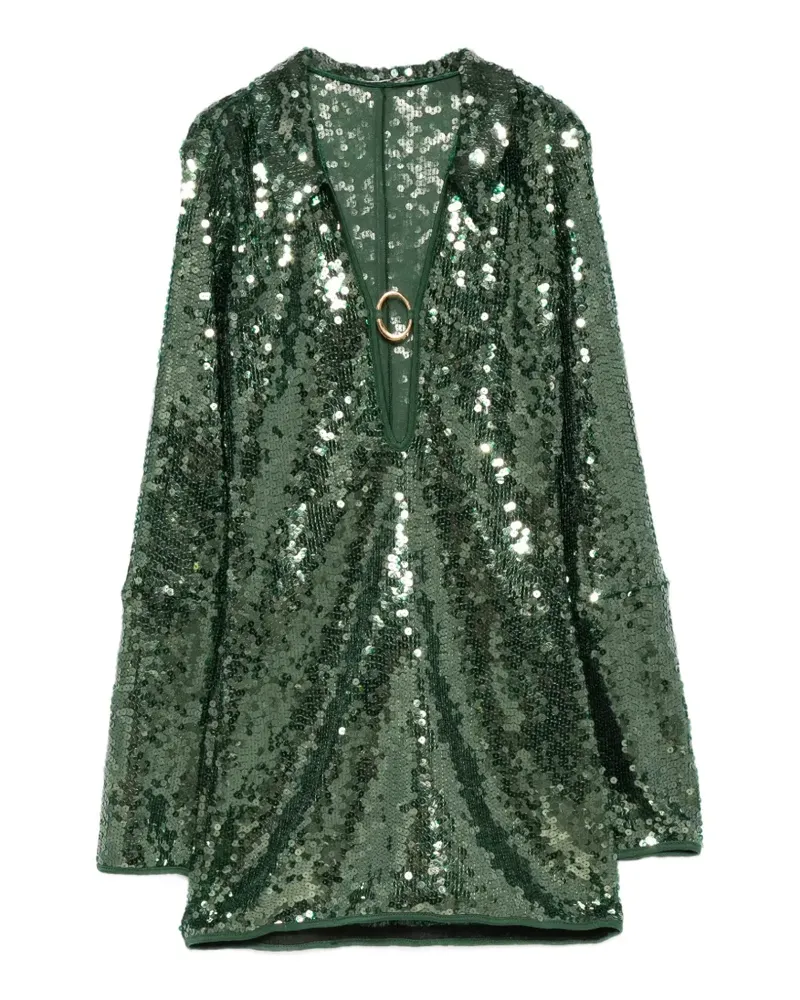 Oséree Marilyn sequin-embellished mini dress - Grün Grün
