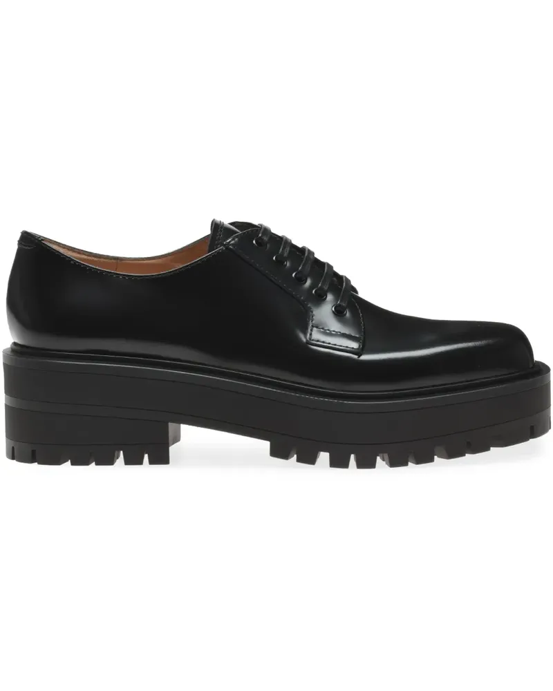 Gianvito Rossi Loafer aus Leder - Schwarz Schwarz