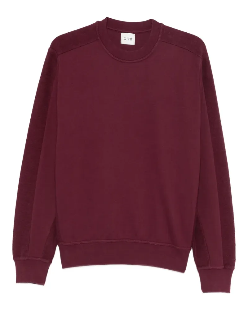Arte Antwerp Sweatshirt mit rundem Ausschnitt - Rot Rot