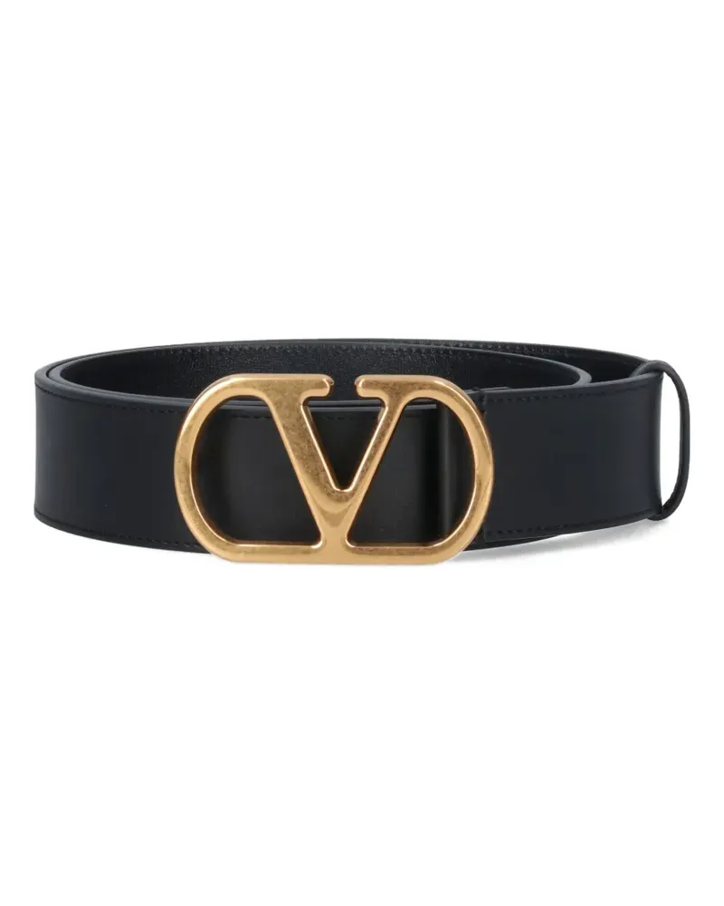 Valentino Garavani Gürtel mit VLogo Signature-Schnalle - Schwarz Schwarz