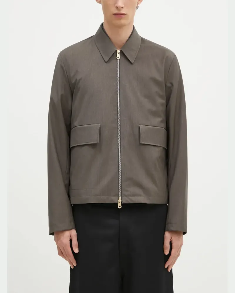Paul Smith Hemdjacke mit Reißverschluss - Grau Grau