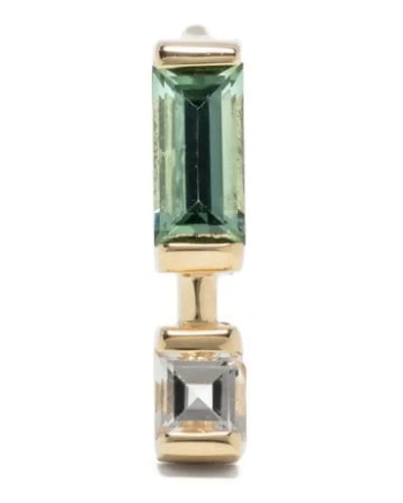 Aliita 9kt Compuesta Gelbgoldohrring mit Amethyst Gold