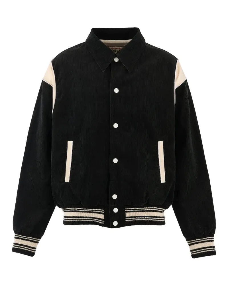 SAINT MXXXXXX corduroy panelled bomber jacket - Schwarz Schwarz