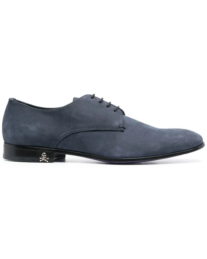 Philipp Plein Derby-Schuhe aus Wildleder - Blau Blau